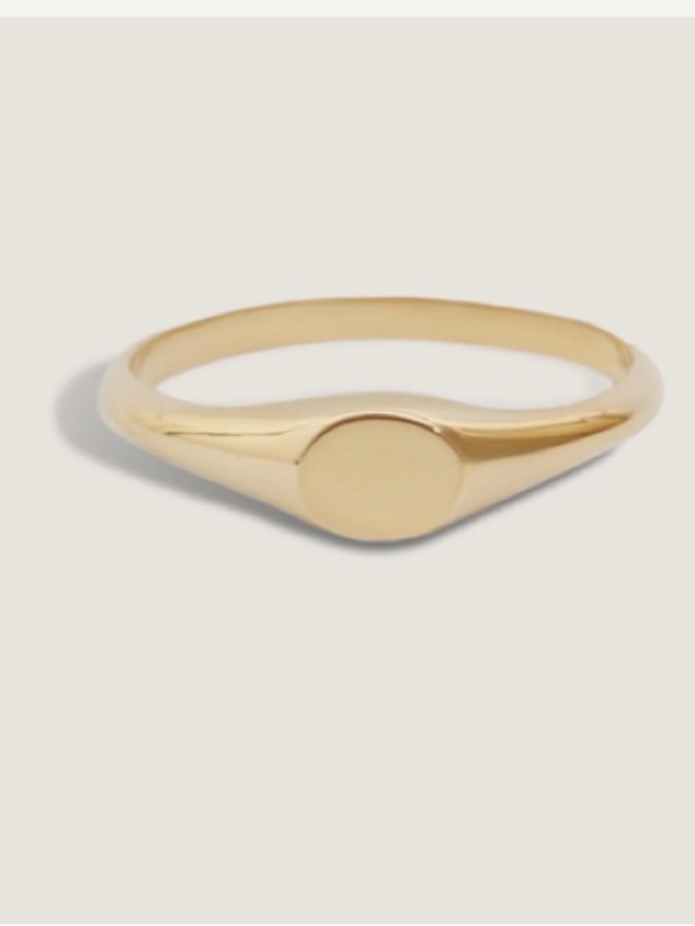 Petite Minimalist Signet Dainty Ring